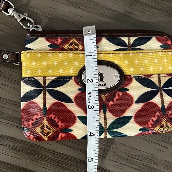 FOSSIL VINTAGE KEY-PER SMALL FLORAL WALLET - Picture 15 of 15